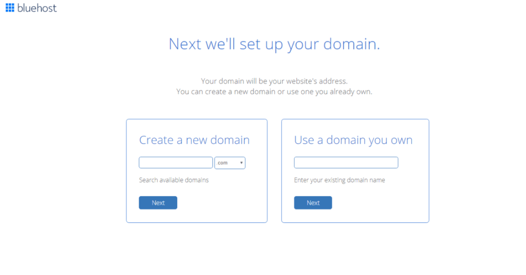 Set up your domain with BlueHost